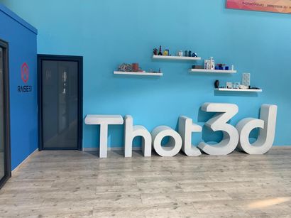 Lettrage volumétrique imprimé en 3D - projet sur mesure