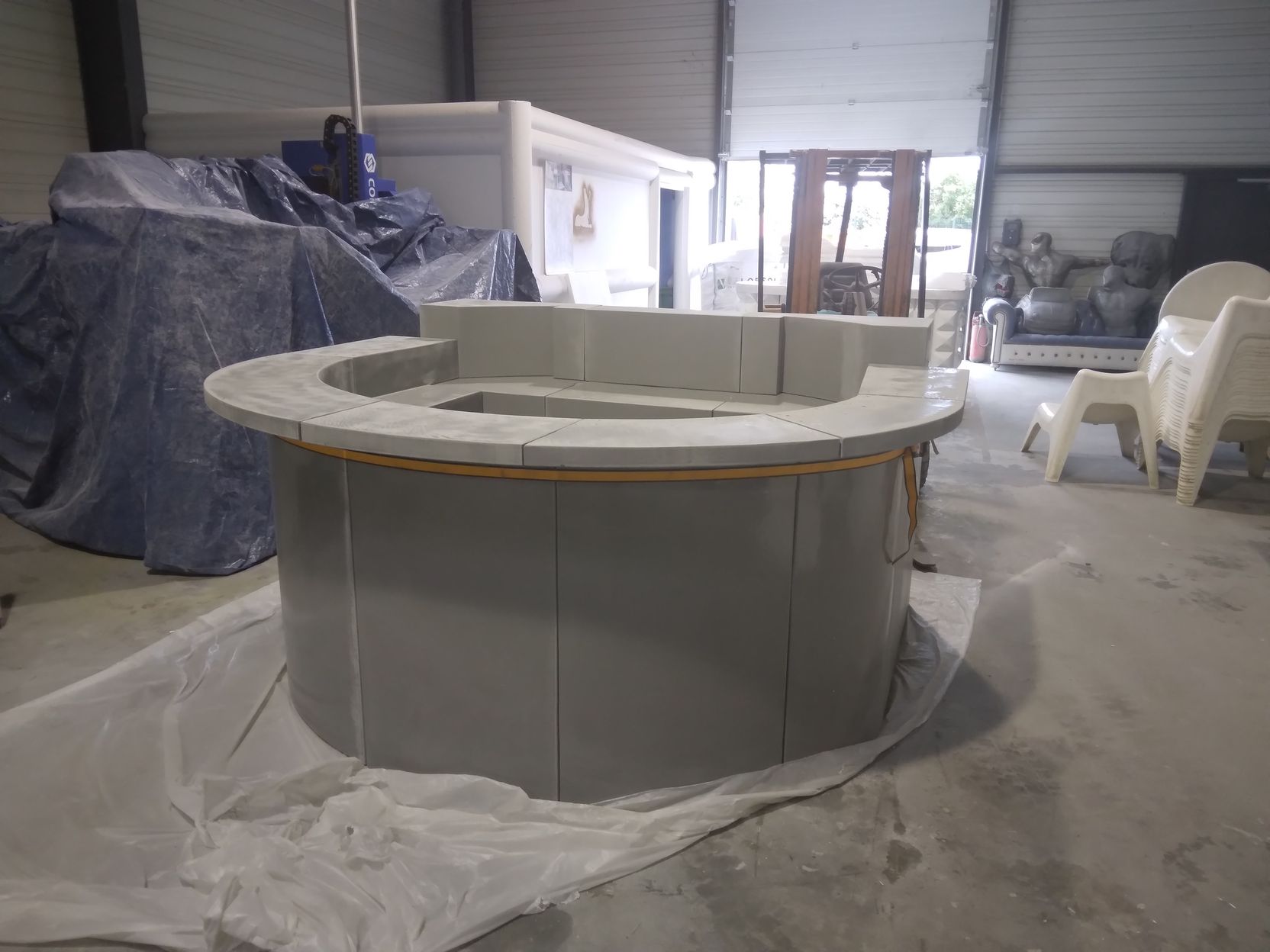 Polyspray réalisation de PLV 3D XXL