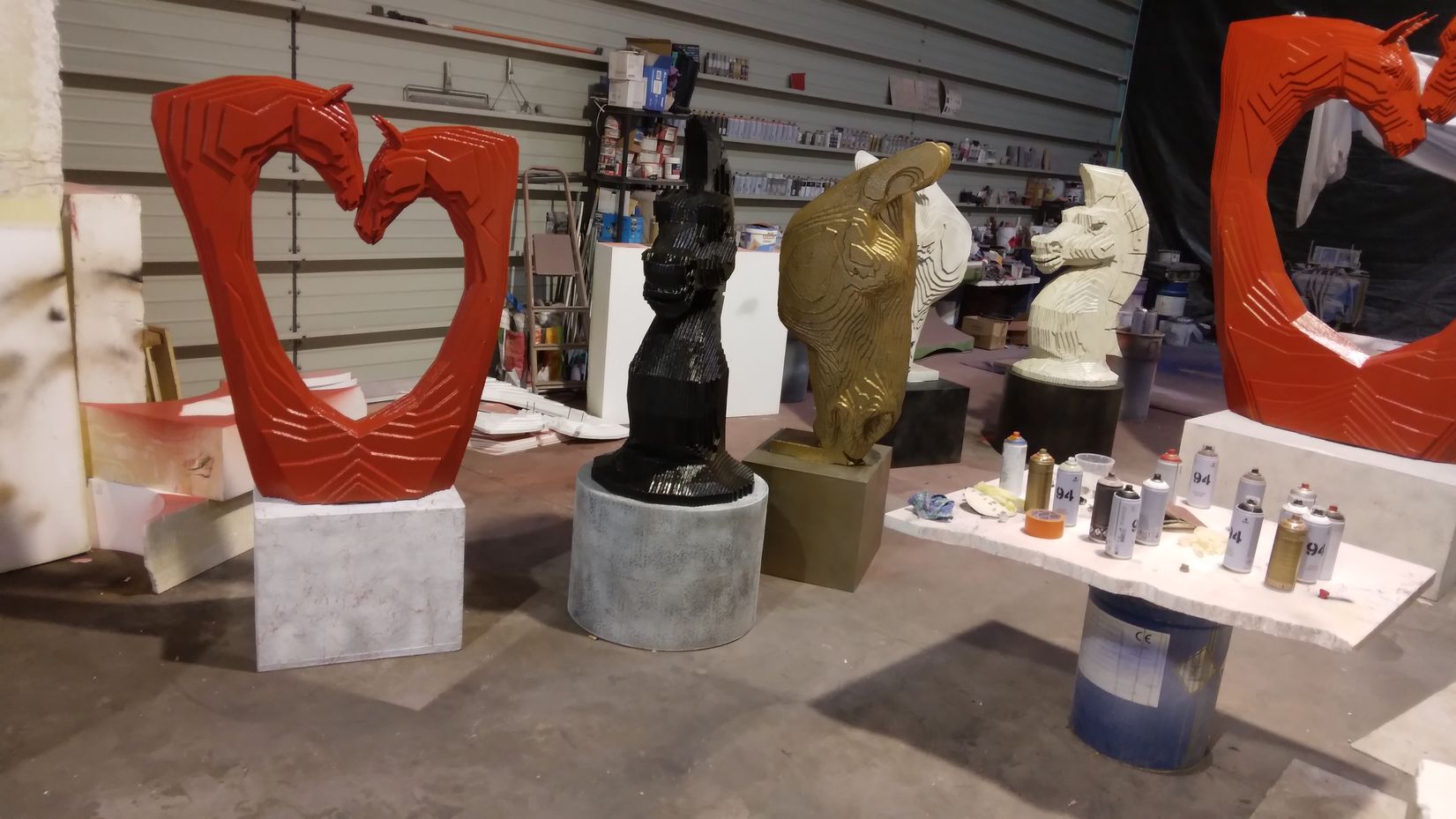 Polyspray réalisation de sculptures XXL