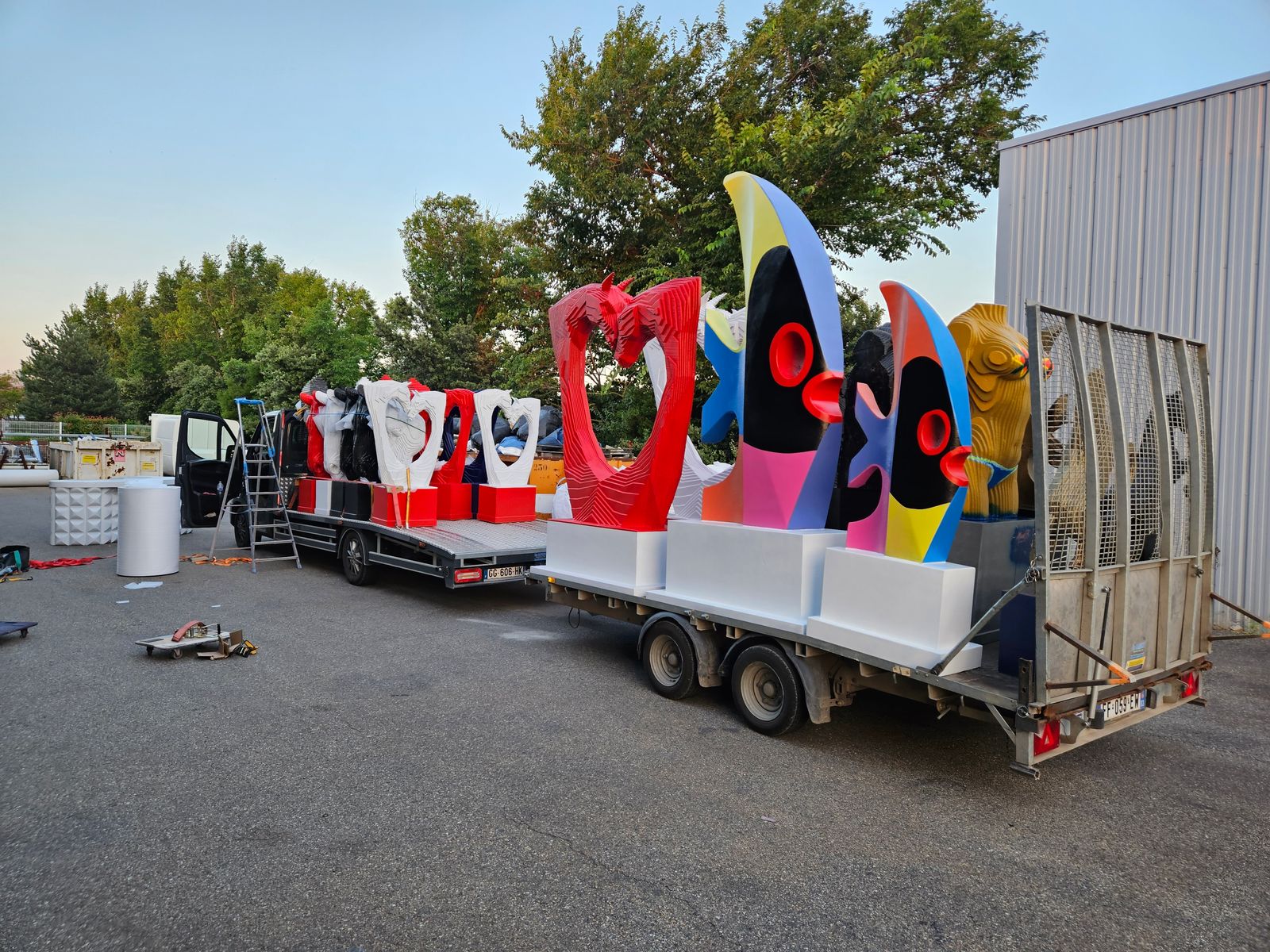 Polyspray réalisation de sculptures XXL